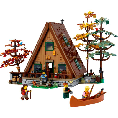 Set lodrash LEGO Ideas A-Frame Cabin 21338, 2082 copa, për të rritur