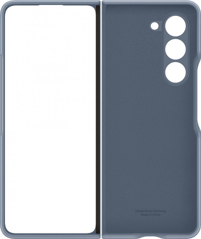 Kuti telefoni Samsung Galaxy Z Fold5, Eco-leather, origjinale, blu