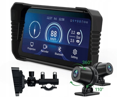 Navigacion moto Navitel MS850 DUAL Smart Moto, ekran 6.25", kamera dyfishe Full HD, i zi