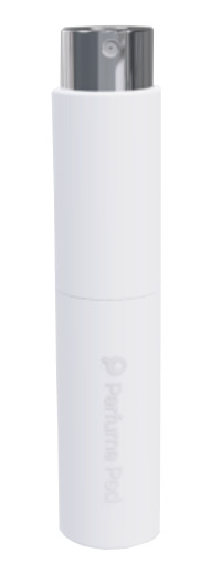 Shishe e rimbushshme për parfume Travalo Pod Tango, 6.5 ml, e bardhë