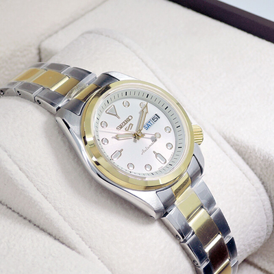 Orë dore për femra Seiko 5 Sports Automatic SRE004K1, e artë/argjendtë