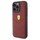 Kllëf telefoni Ferrari me lëkurë me qepje për iPhone 15 Pro Max, 6.7", lëkurë, i kuq