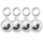 Këllëf silikoni Tech-Protect Icon për Apple AirTag, set 4 copë, transparent