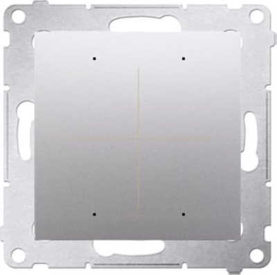 Buton inteligjent muri Kontakt-Simon Simon 54 GO DEK1W.01/43, WiFi, 230V, argjendi mat