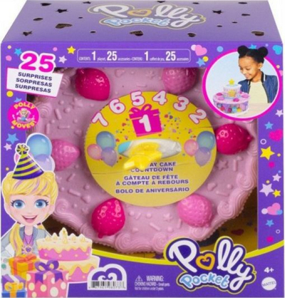 Lodër Mattel Polly Pocket Birthday Cake (GXP-783606), rozë