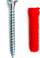 Dowell universal zgjerues Wkręt-Met SFXP 10x70, plastik, gri