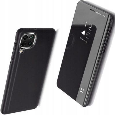 Mbrojtëse telefoni Hurtel Clear View për Samsung Galaxy A22 4G, me kapak, e zezë