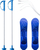 Set ski për kalamaj MASTER, 42 cm, plastike, blu