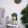 Mbajtëse vazo Vilde Flowerpot Plant Stand, metal 31 cm, diametër 15 cm, ari me të zezë