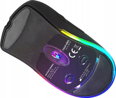 Безжичен гејминг глушец Deltaco Gaming DM430, 16000 DPI, RGB, црн
