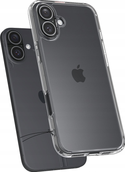 Kllëf telefoni Spigen Ultra Hybrid, për iPhone 16, transparent