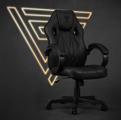 Karrige gaming SENSE7 Prism, lëkurë, ergonomike, e zezë