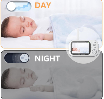 Monitorues për bebe Baby Center Melandi ABM600, i bardhë