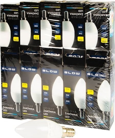 Llamba LED Blow 87-433 C37, E14, 5W, 4000K, set me 10 copë
