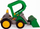 Set lodrash ferme Wader Farmer Buggy Car, traktor me rimorkio për kalë, plastik, me ngjyra