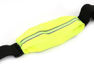 Спортски појас Platinet Smartphone Running Belt, до 5", џеб со прозорец, флуоресцентно жолт