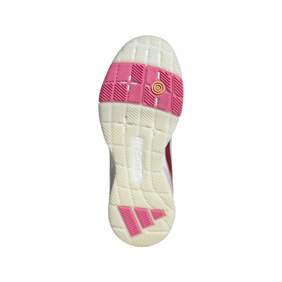 Atlete padel Adidas Crazyquick Boost W, për goca, të bardha me rozë