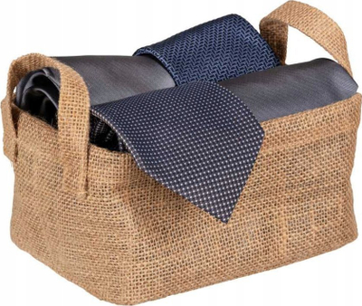 Shportë për mbajtje gjërash Wenko Juna S, 20 x 15 x 15 cm, jute plastike, kafe