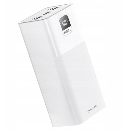 Power bank Proove Giant PBGI99320002, 40000mAh, 100W, i bardhë