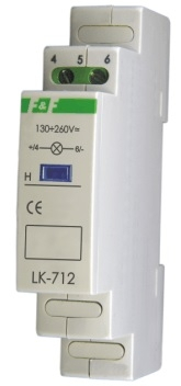 Модуларна сигнална ламба Ф&Ф ЛК-712, ЛЕД, 10-30V AC/DC, зелена