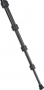 Tripod për kamerë Fotopro 58, alumin, kokë sferike, 8 kg, i zi