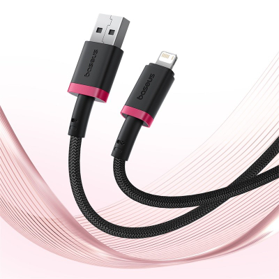 Kабел за полнење Baseus Dura Cable, 1m, 2.4A, црвено-црн