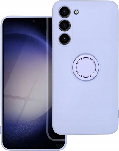 Futrollë silikoni me unazë Ring për Xiaomi Redmi 13C, teksturë mat, vjollcë