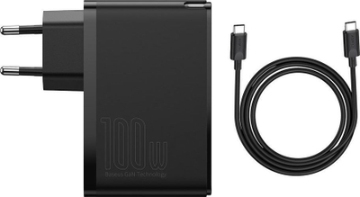Karikues Baseus GaN2 Pro 2x USB-A 2x USB-C 3 A (BSU2726BLK), 100 W, i zi