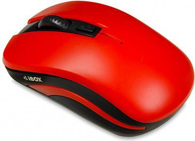 Maus iBOX LORIINI, wireless, USB, i zi dhe i kuq