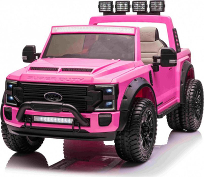 Makine elektrike per kalamaj RMZ Ford Super Duty, 12V, me telekomande per prindin, roze