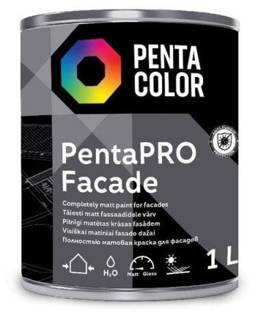 Bojë fasade Pentacolor Pentapro Facade Balt, 1L, e bardhë