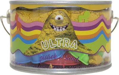 Rërë kinetike Epee UltraSand, kanoçe 200g, 5 forma kështjelle, e verdhë