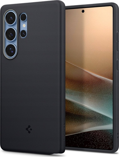 Kuti mbrojtëse Spigen Nano Pop MagSafe për Samsung Galaxy S25 Ultra, TPU, e zezë