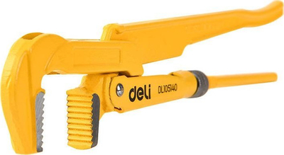 Çelës suedez për tuba Deli Tools EDL105140, ergonomik, i verdhë