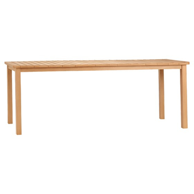 Tavolinë ngrënieje FINTO HM6616, dru teak, 200x100x75 cm, ngjyrë natyrale