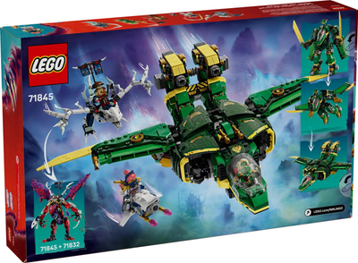 Set lodrash LEGO NINJAGO Lloyd's Jet Mech, 5 minifigura, shumëngjyrësh