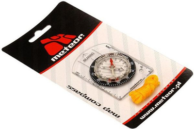 Busull orientimi Meteor Compass 71011, me vizore, transparente