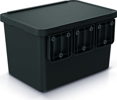 Kosh mbeturinash SYSTEMA, 23L 2x10L, plastik, gri e çelët