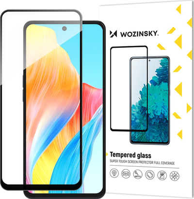 Xham mbrojtës Wozinsky për Realme 11, tempered glass 9H, kornizë e zezë