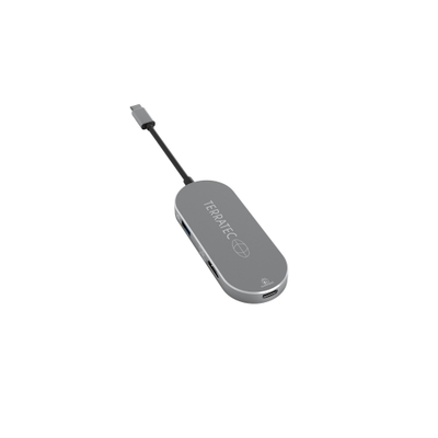 Docking station TerraTec Connect C5, USB-C, 4K HDMI, gri