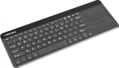 Tastierë Natec Touch Pad Slim, pa kabllo, e zezë (NKL-0968)