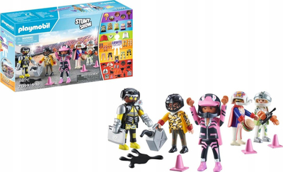 Set lodrash Playmobil My Figures Stunt Show 71399, 5 figura, për kalamaj 5+