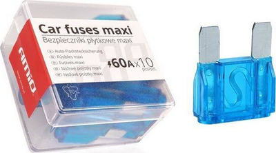 Kuti siguresash Maxi Car, 10 copë, 60A, e kuqe
