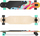 Longboard Spokey LONGBAY PRO M, 7 shtresa panje, rrota të mëdha, shumëngjyrësh