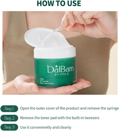 Pambuk me toner me ujë të selvisë DalBam Cypress, 60 copë, 170ml
