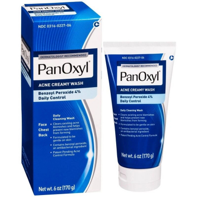 Krem për fytyrë kundër akneve PanOxyl, 4% Benzoyl Peroxide, 170 g