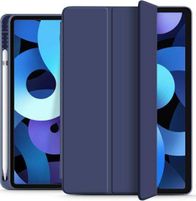 Mbulesë tablet Tech-Protect SmartCase Pen, për iPad Air 4 2020, me vend për Apple Pencil, blu e errët