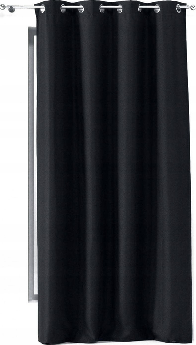 Perde me unaza Tissea Eyelet Curtain, 135 x 240 cm, blackout, antracit
