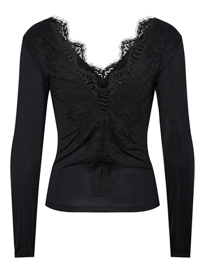 Bluzë për femra Pieces mIE0719, e zezë