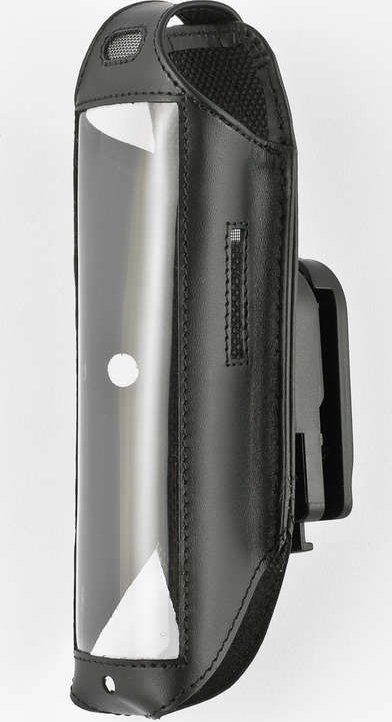 Kuti mbrojtëse lëkure SORYT Leather Case për Unify OpenScape R6, me klips çeliku, e zezë